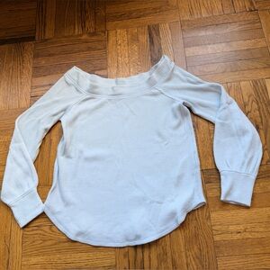 Abercrombie & Fitch Women's Baby Blue Scoop neck Sweater